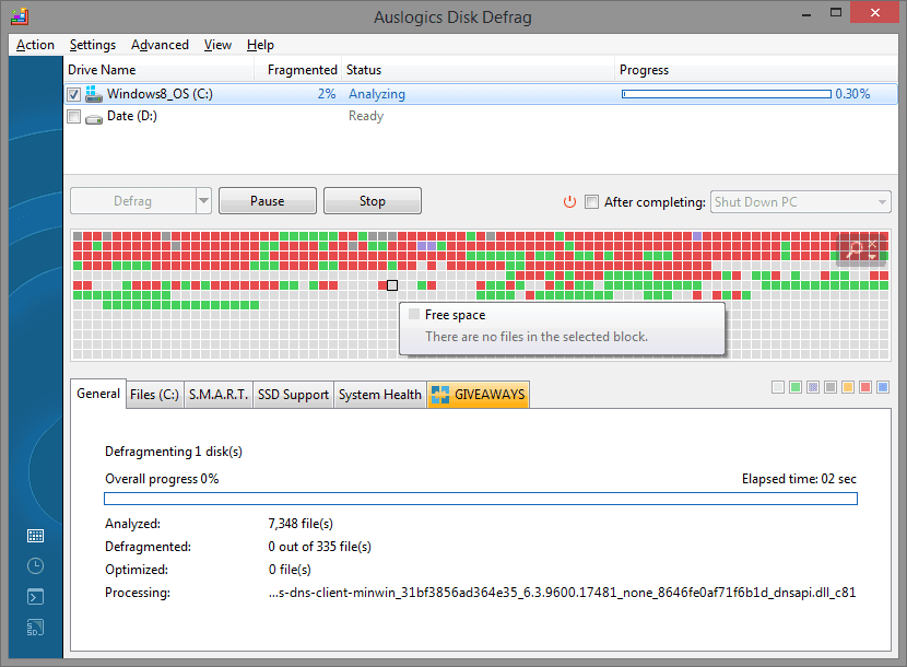 Auslogics Disk Defrag